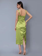 Bra Cups Satin Dress