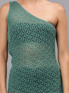 One Shoulder Crochet Cover Up