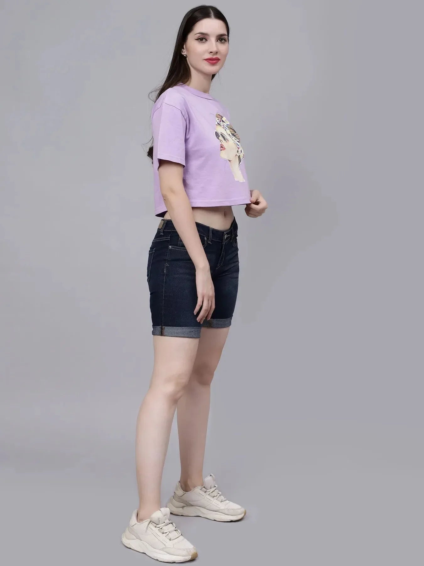 Stylish Girl Crop T-Shirt
