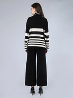 Striped Knitted Two Piece Set