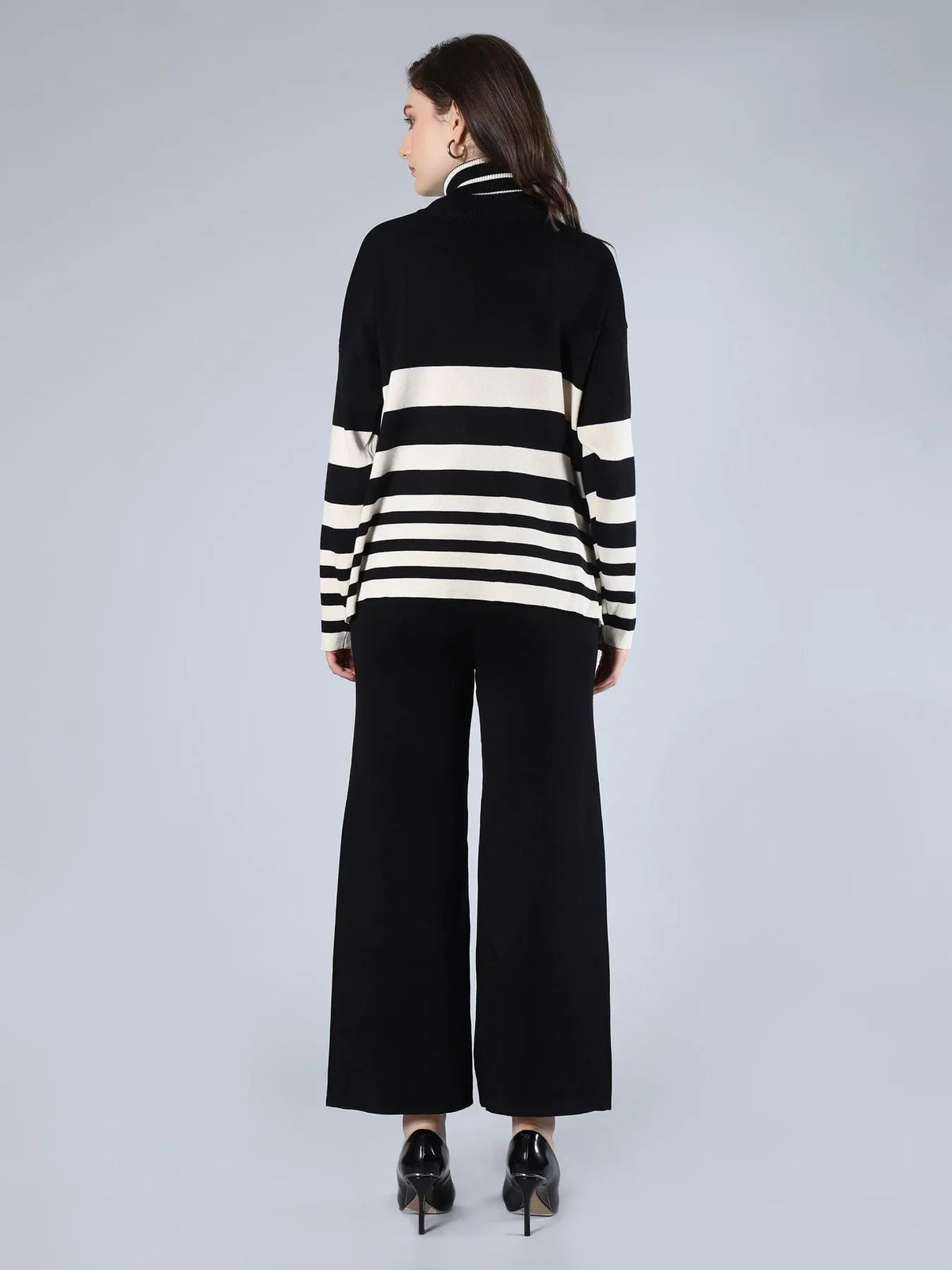 Striped Knitted Two Piece Set
