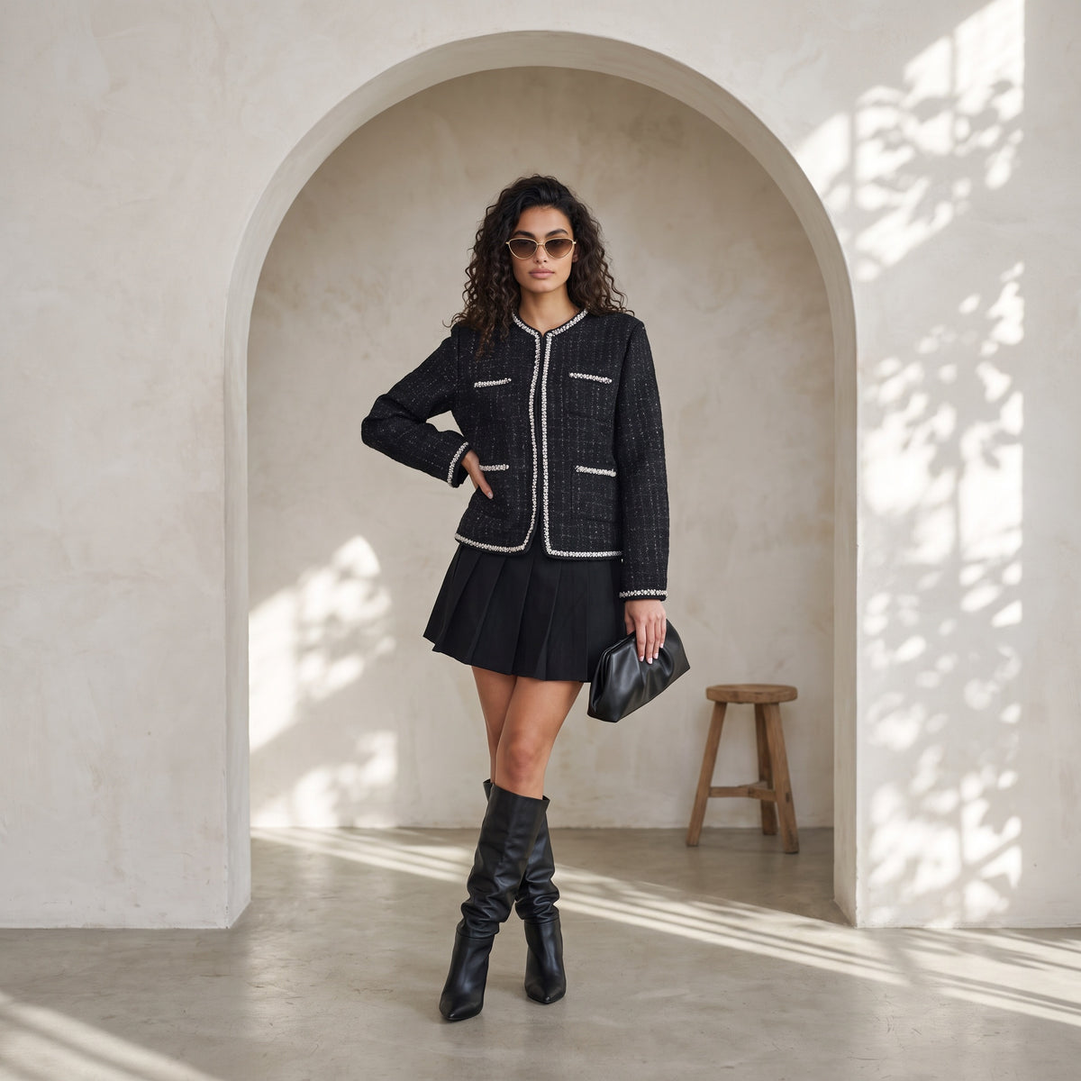 Noir Tweed Jacket