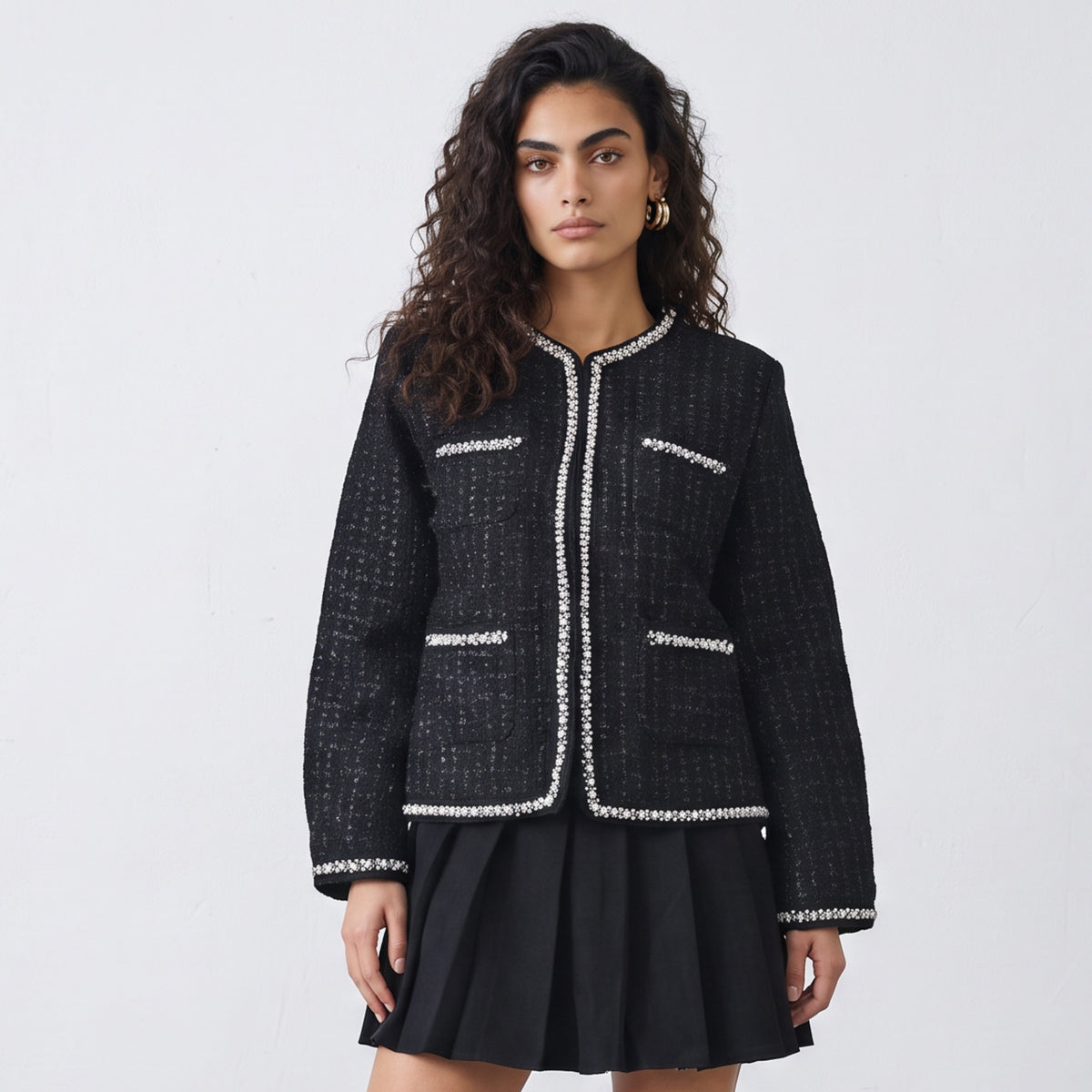 Noir Tweed Jacket