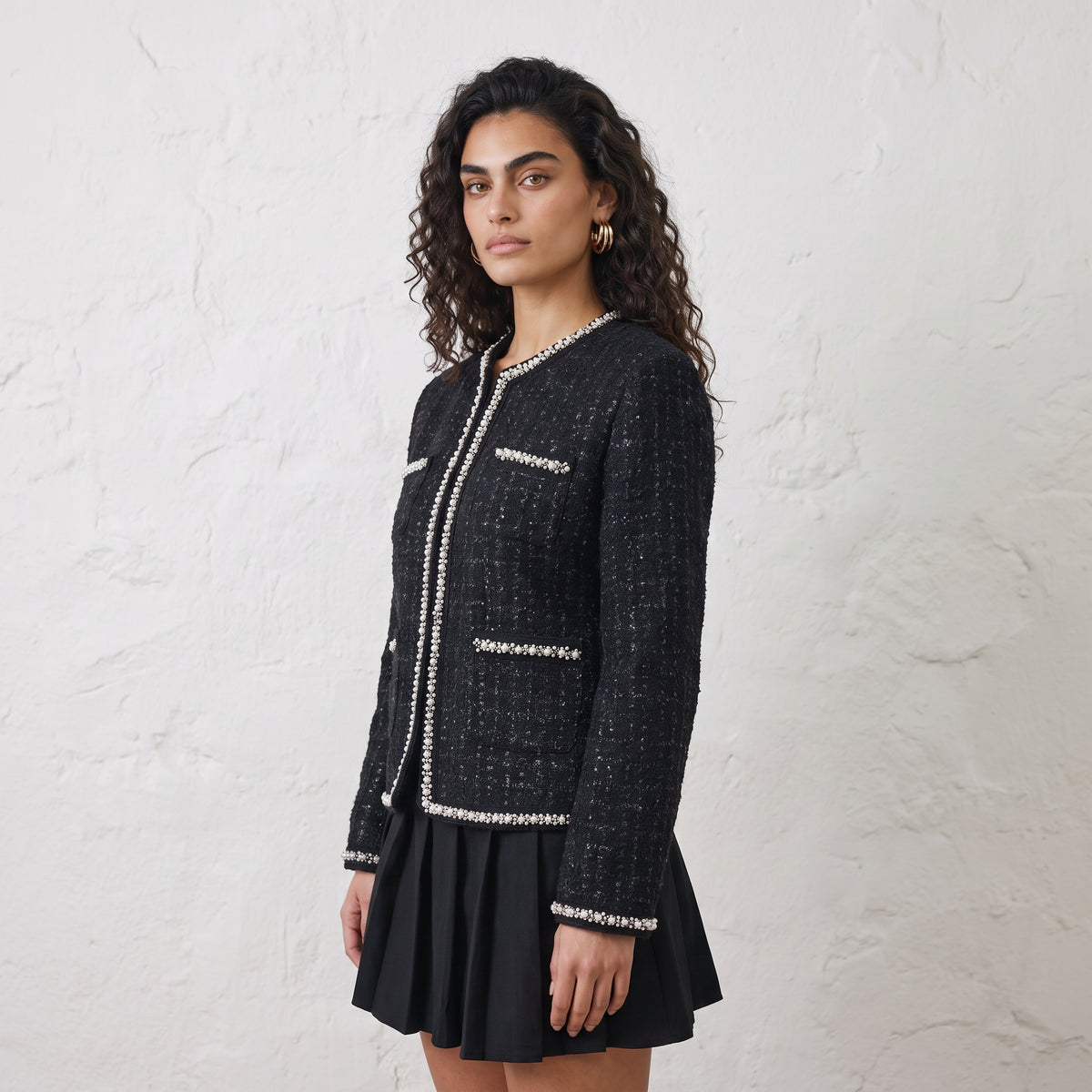 Noir Tweed Jacket