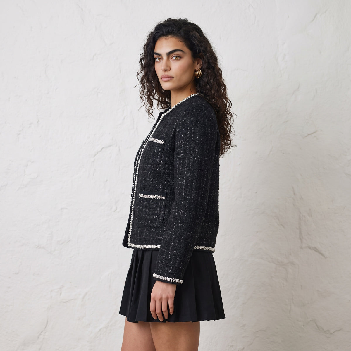 Noir Tweed Jacket