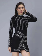 Metallic Studs Dress
