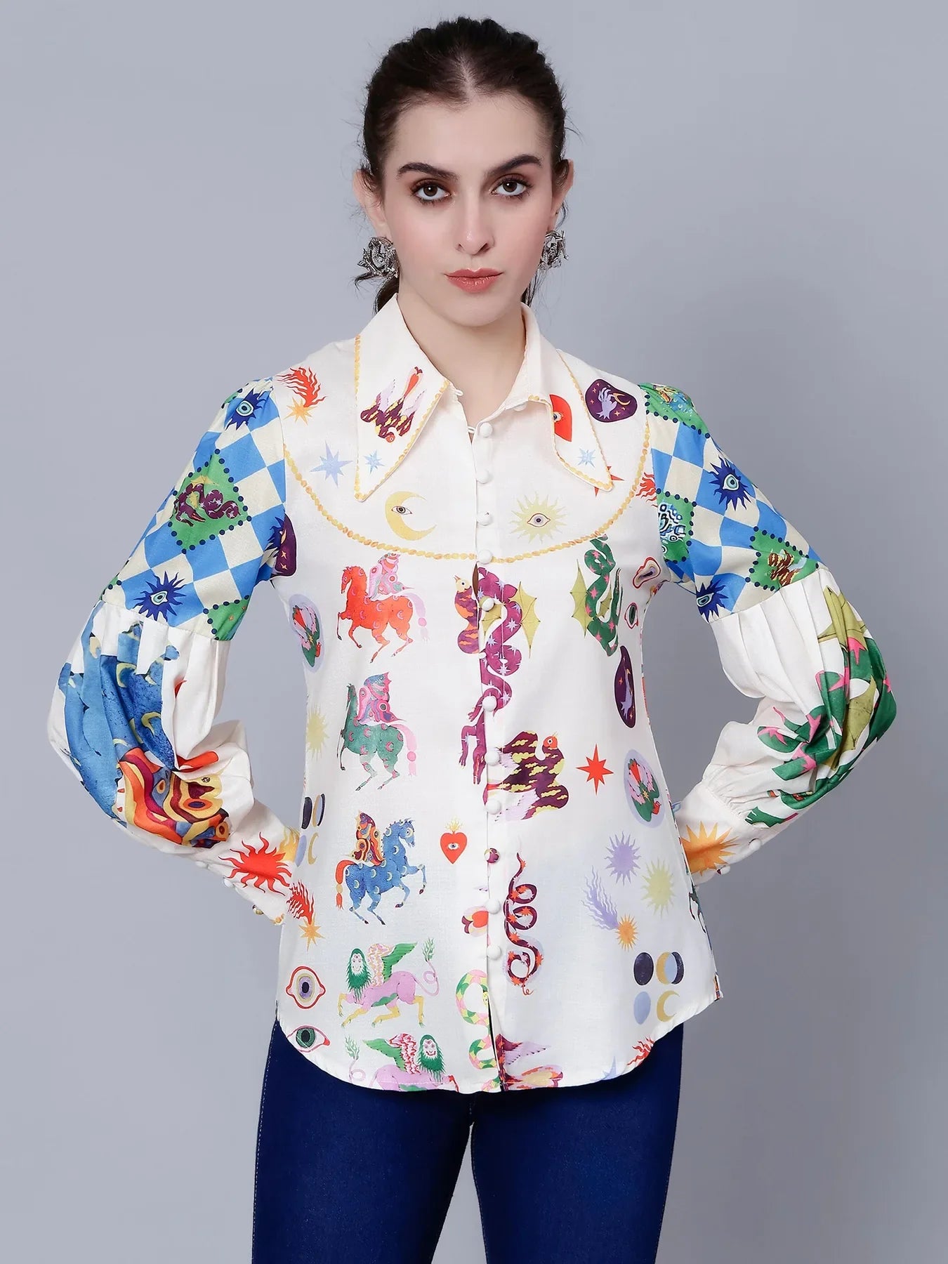 Mystic Animal Printed Shirt