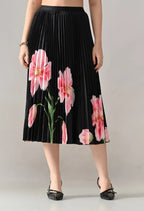 Floral Printed Pleated Two-Piece Set