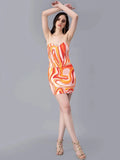 Swirl Print Top and Skirt Set