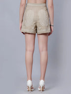 Embroidered Exquisite Pattern Shorts