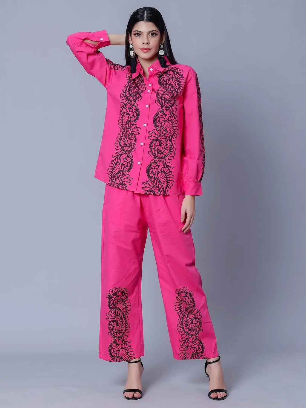 Elegant Printed Two-Piece Set