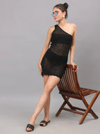 One Shoulder Crochet Cover Up