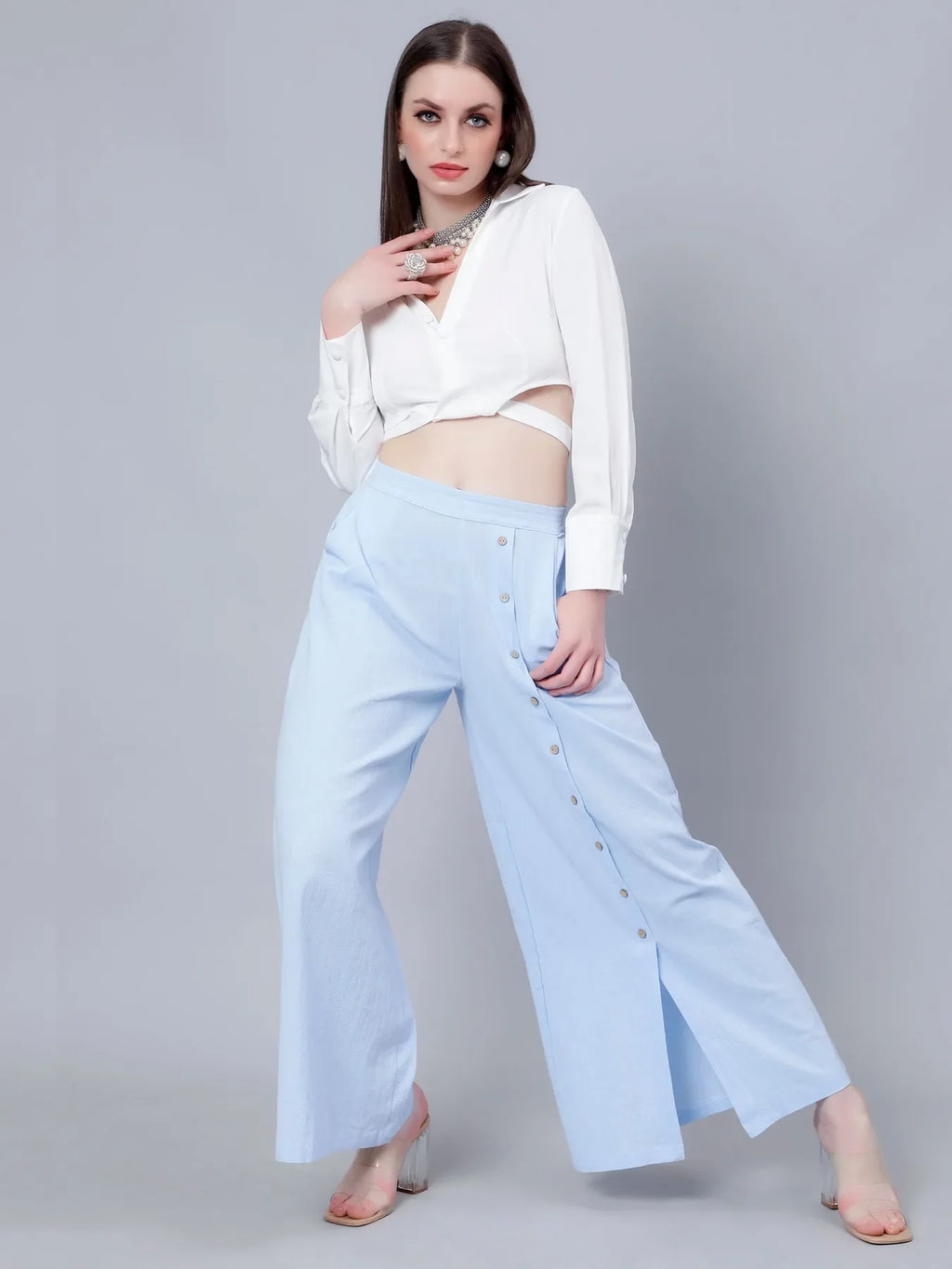 Classic Blouse & Culottes Set