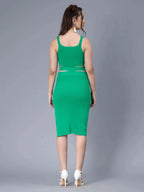 Hollow Cut Out Fitted Knit Dress