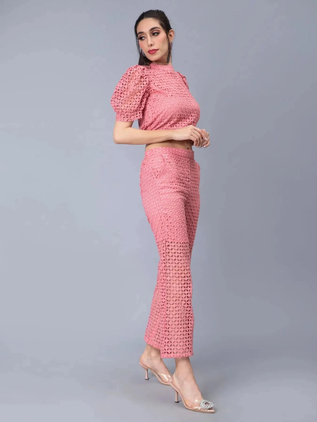 Schiffli Two-Piece Set