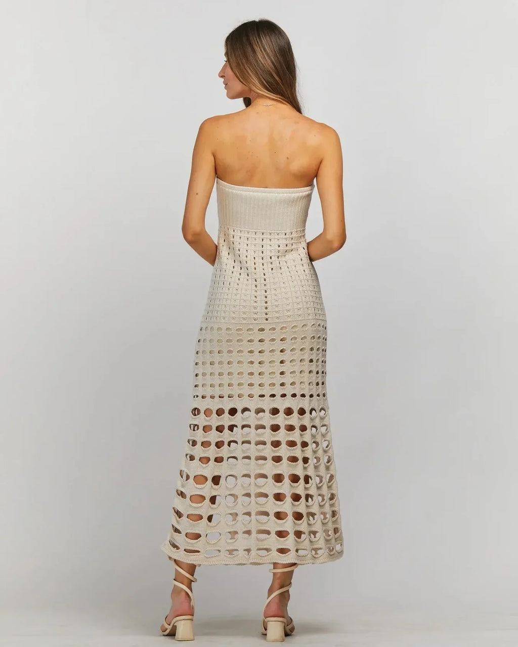 Hollow Out Knit Crochet Dress