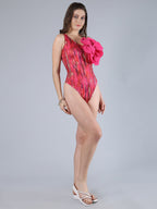 3D Flower Detailed Monokini