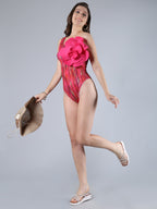 3D Flower Detailed Monokini