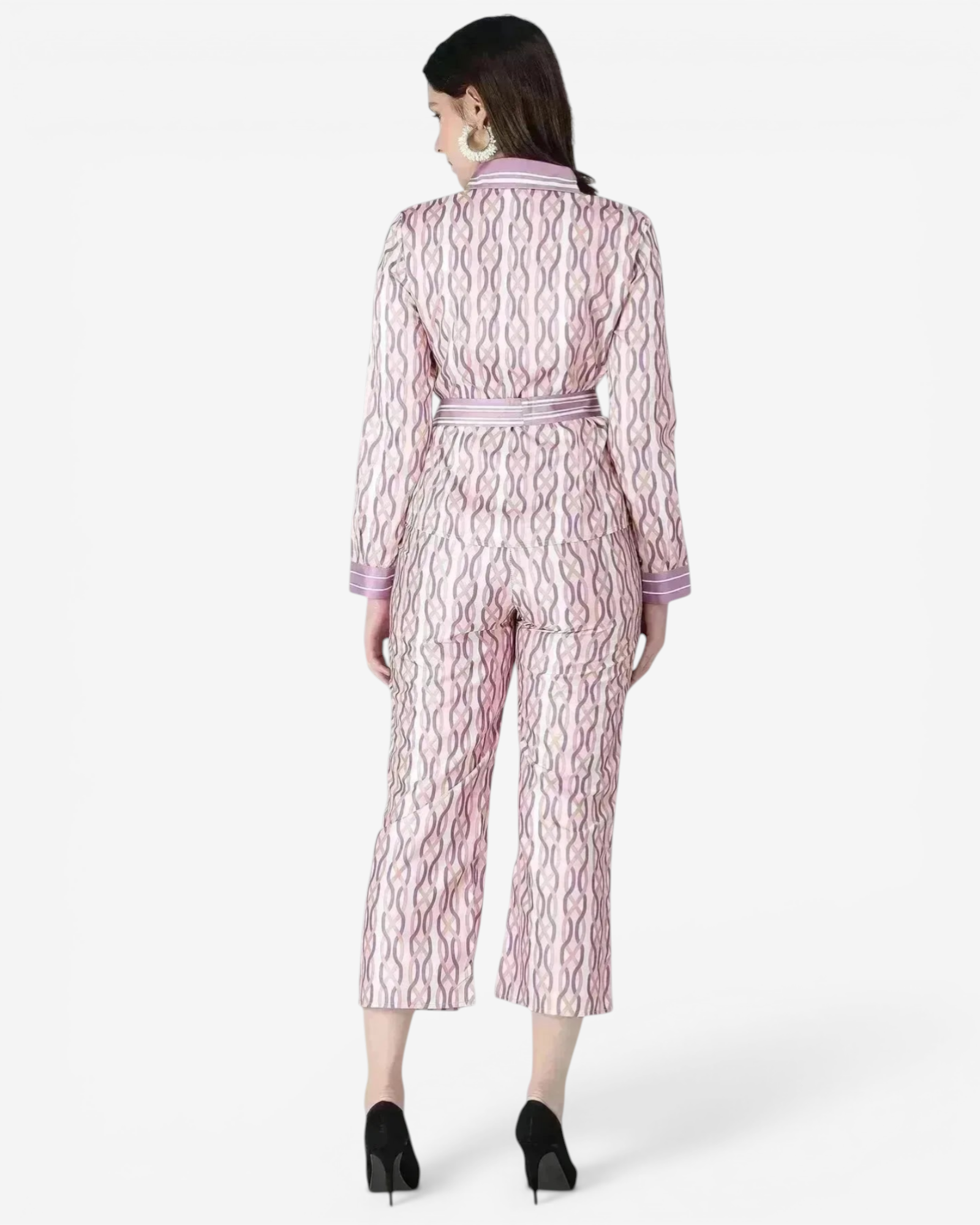 Chain Print Two-Piece Set