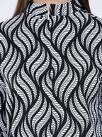 Swirl Leaf Printed Blouse