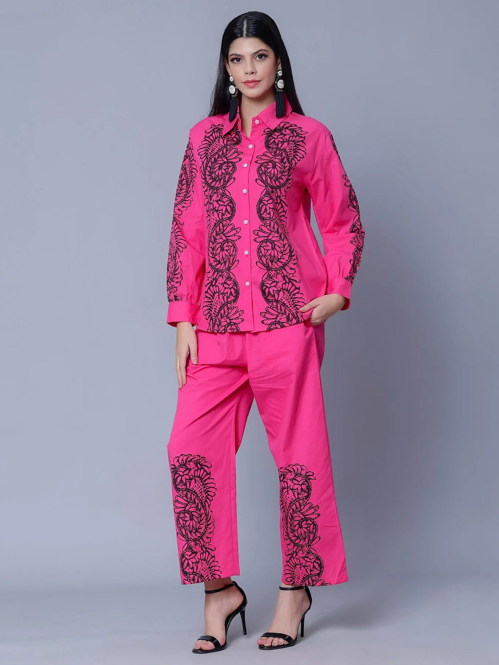 Elegant Printed Two-Piece Set