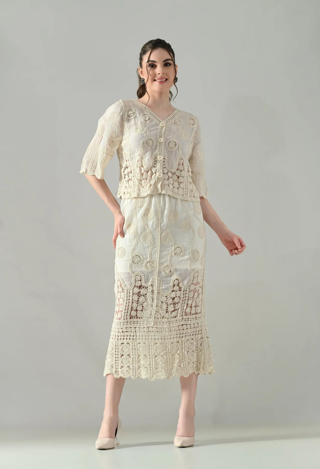 Crochet Charm Two-Piece Set