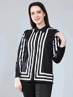 Geometric Striped Shirt
