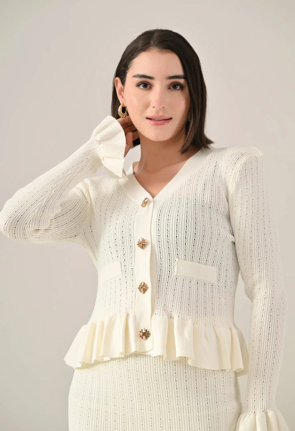 Ruffle Grace Knit Co-ord Set