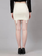Lace Up High Waist Skirt