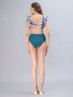 Plunge Tie-Knot Floral Bikini