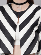 Elegant Striped Two Piece Set
