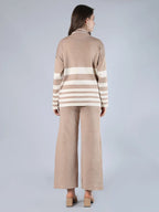 Striped Knitted Two Piece Set