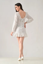 Cut-Out Mini Skater Dress