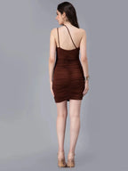 Strappy Dress With Ruching