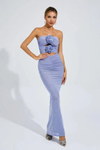 Cut-Out Tube Maxi Dress