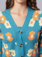 Floral Cardigan Two Piece Set