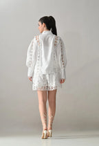 Luxe Lace-Work Two-Piece Set