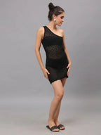 One Shoulder Crochet Cover Up
