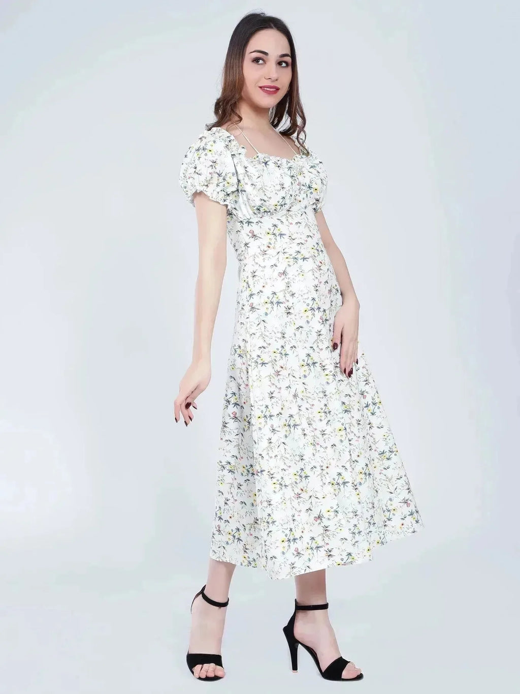 Ditsy Flower Print Dress