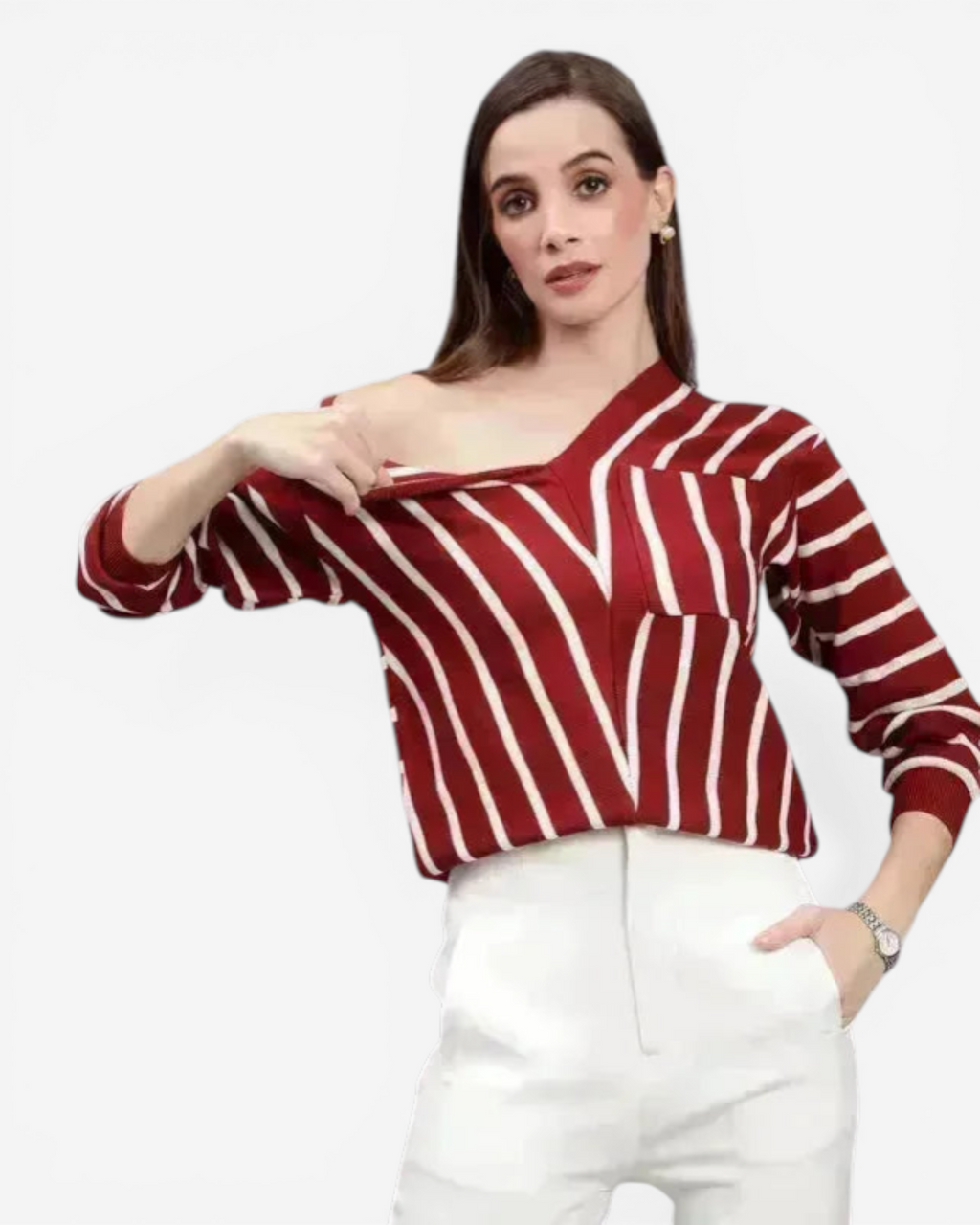 Striped Knitted Pullover