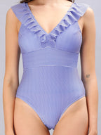 Blue Pinstripe Monokini