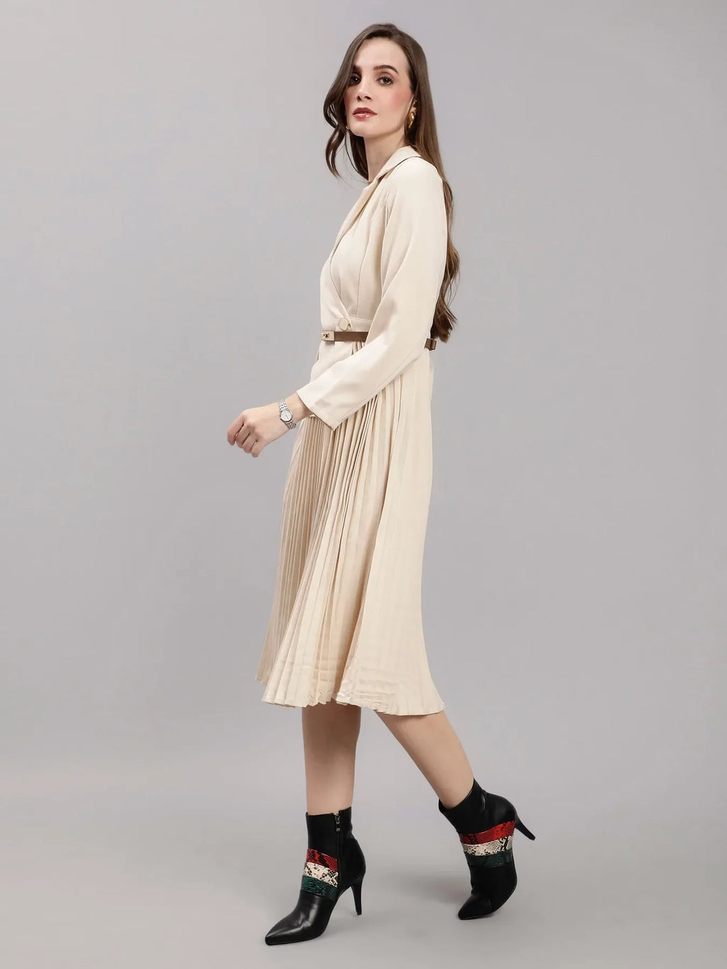 Blazer Pleated Dress