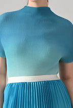 Ombre Pleated Two-Piece Set