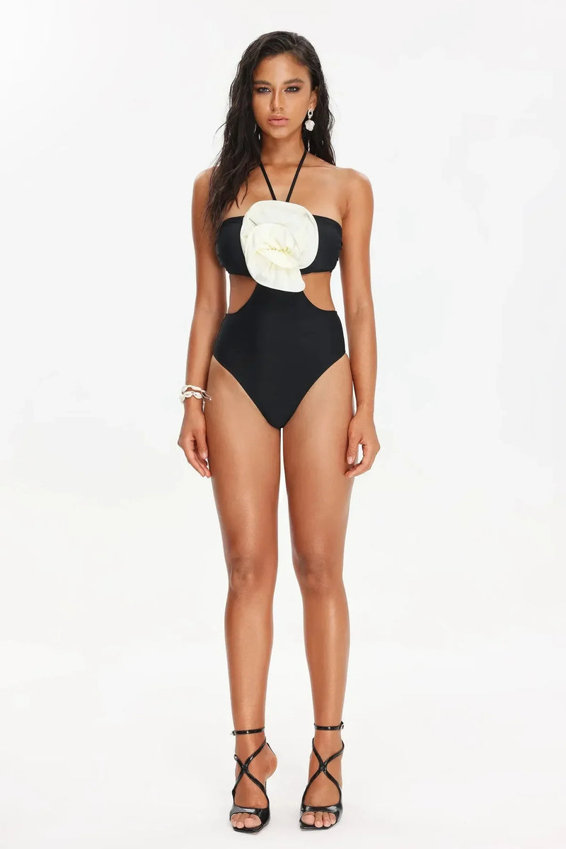 Flower Halter Monokini