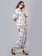 Sail Away Printed Two-Piece Set