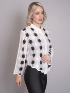 Chain Stitch Embroidered Shirt