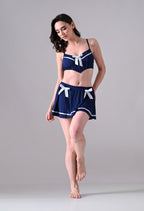 Navy Doll Bustier Set