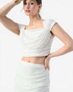 Ruched Midi Two-Piece Set
