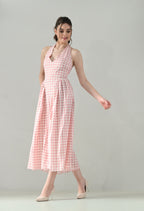 Checkmate Charm Midi Dress