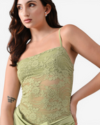 Lace Bodice Maxi Dress